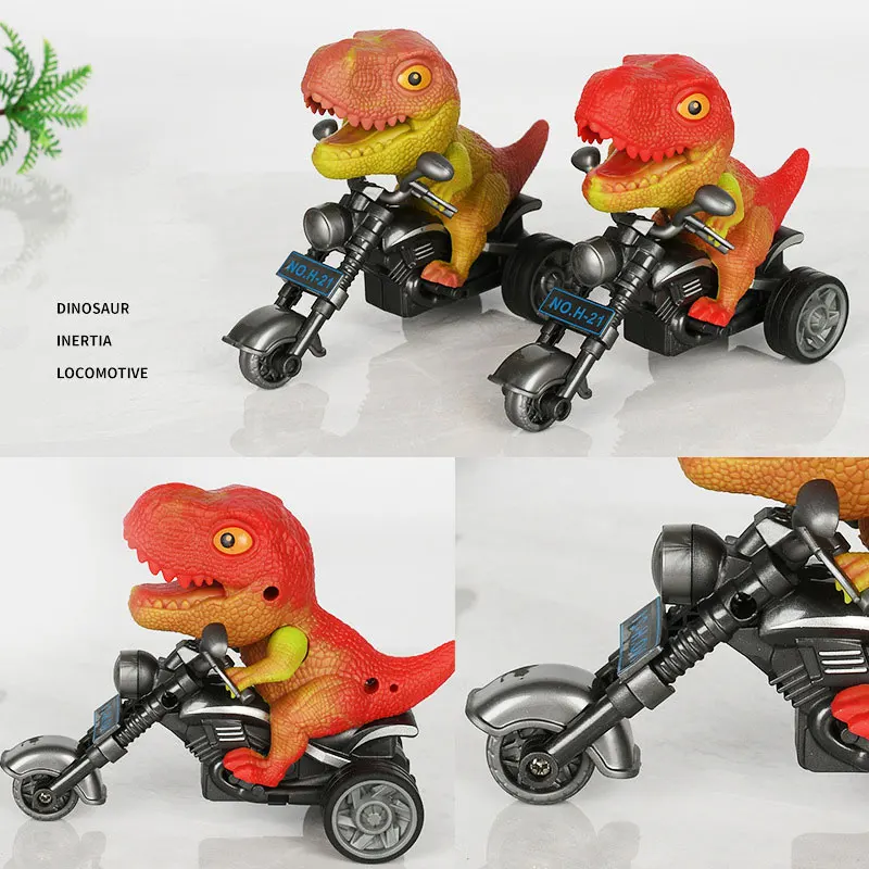 Dinosaur Motorcycle Toys Pull Back Cars Mini Monster Truck Car Toy Set for Kids Toddlers Boys Girls Gifts