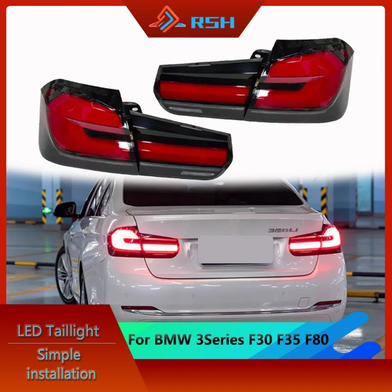 Car Taillight For BMW 3 Series F30 F35 F80 Tail Light Upgrade G30 Style LED DRL Turn And Reverse Brake Rear Lamp Plug And Play