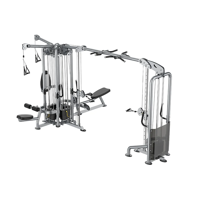 آلة قوة الصالة الرياضية الفاخرة المحددة ذات 5 محطات متعددة الوظائف معدات اللياقة البدنية مع مدرب ممتاز 5 في 1 محمل بدبوس