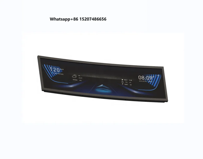 Luxury Business Vehicle Interior Accessories 29 Inch Custom Curved High-definition LCD Car TV Screen