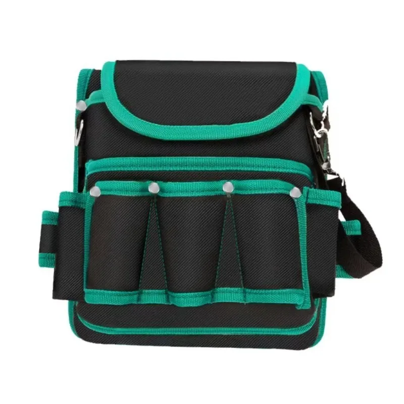 Herramienta de electricista Industrial, cinturón de cintura, lona resistente, multibolsillo, bolsa de cintura para reparación de carpintero, organizador de almacenamiento duradero sólido