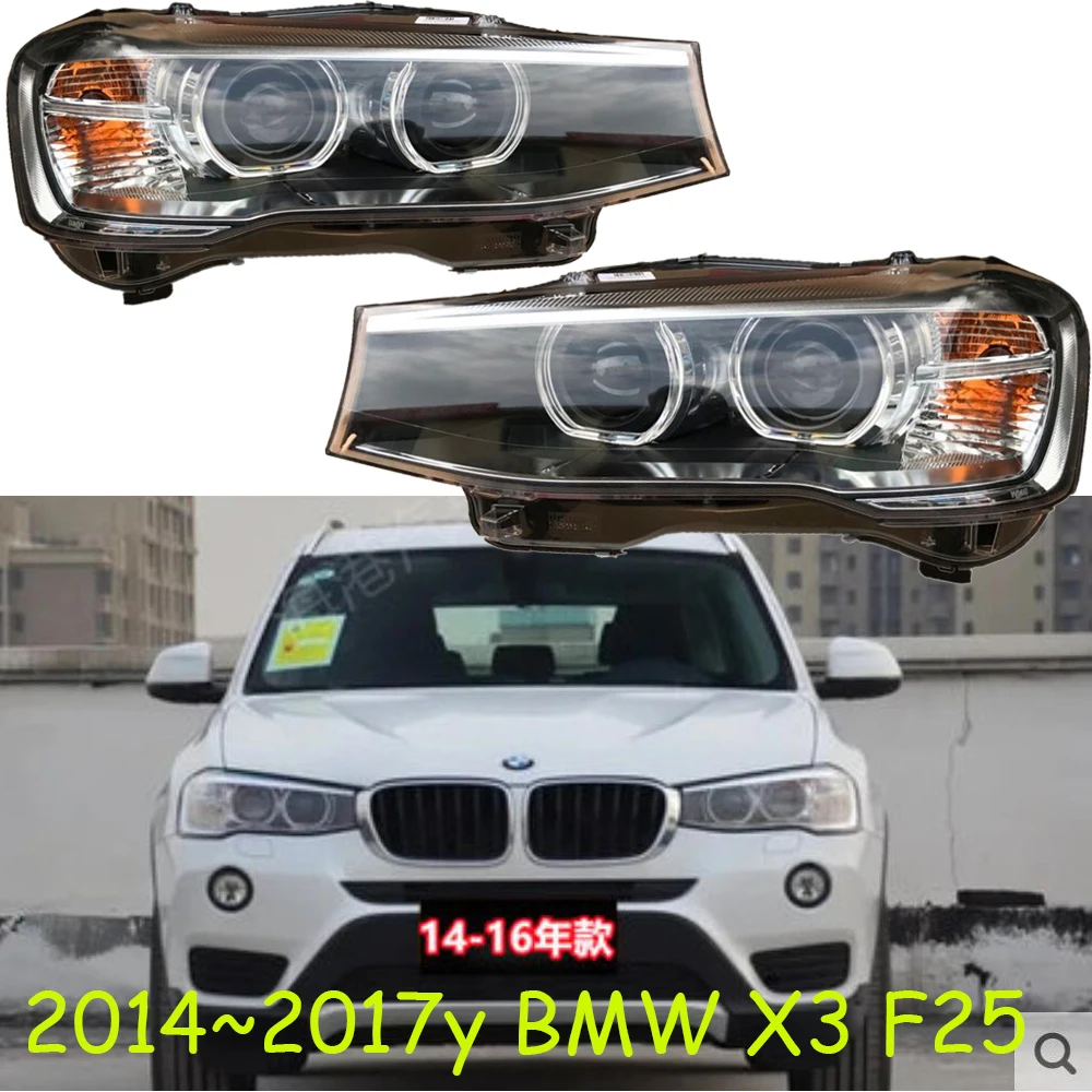 

1 шт. автомобильный бампер фары для BMW X3 F25 фары 2014 ~ 2017y автомобильные аксессуары для BMW X3 F25 противотуманные