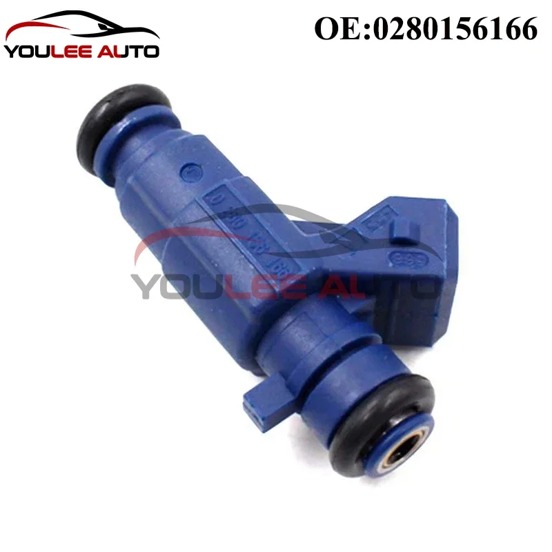 Bico injetores de combustível 0280156166, 4 unidades, para mitsubishi carisma colt v lancer vi mirage space star 1.3l para byd f3 zotye 5008