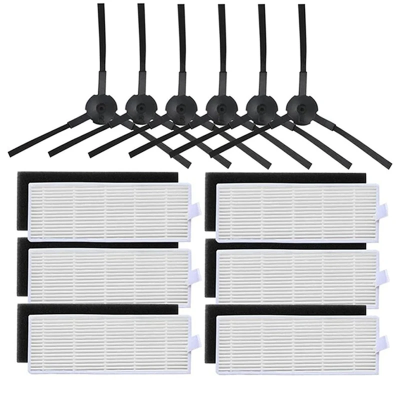 Acessórios do robô arrebatador do filtro hepa da escova lateral como mostrado apto para ilife a8 a40 a6 a4 a4s