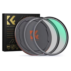 K&F Concept 58mm 62mm 67mm 77mm 82mm Nano-X Magnetic HD CPL Camera Filter with Lens Cap Circular Polarizing Multi-Layer Coatings