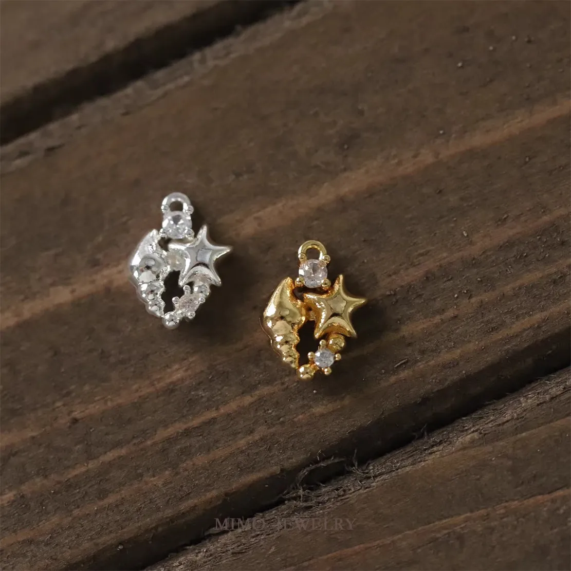 

1PCS 12.9x10mm New Korean Version Starfish Conch Zircon Pendant with Copper Plating and Real Gold, DIY Handmade Accessory