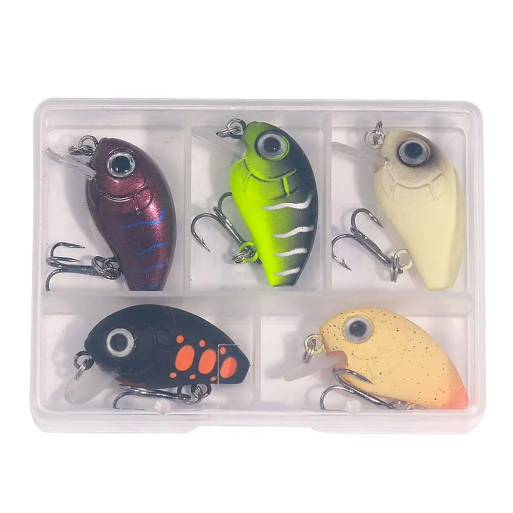 Mini señuelo de Pesca Artificial, 5 piezas, Crankbaits, Wobblers, Manivela para Pesca de lubina, Swimbait, Y5R8