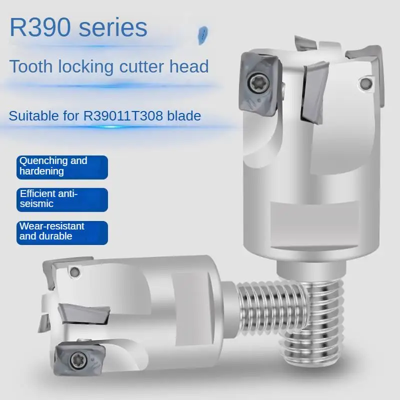 

R390 lock tooth type milling cutter head replaceable thread cutter head 11T308 high-precision seismic milling cutter head
