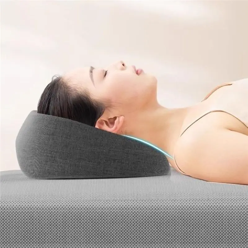 

【GARMENT】Bed Massage Head Holder Face Down Pillow Breathable Memory Foam Washable Removable Face Pillow For Office Table
