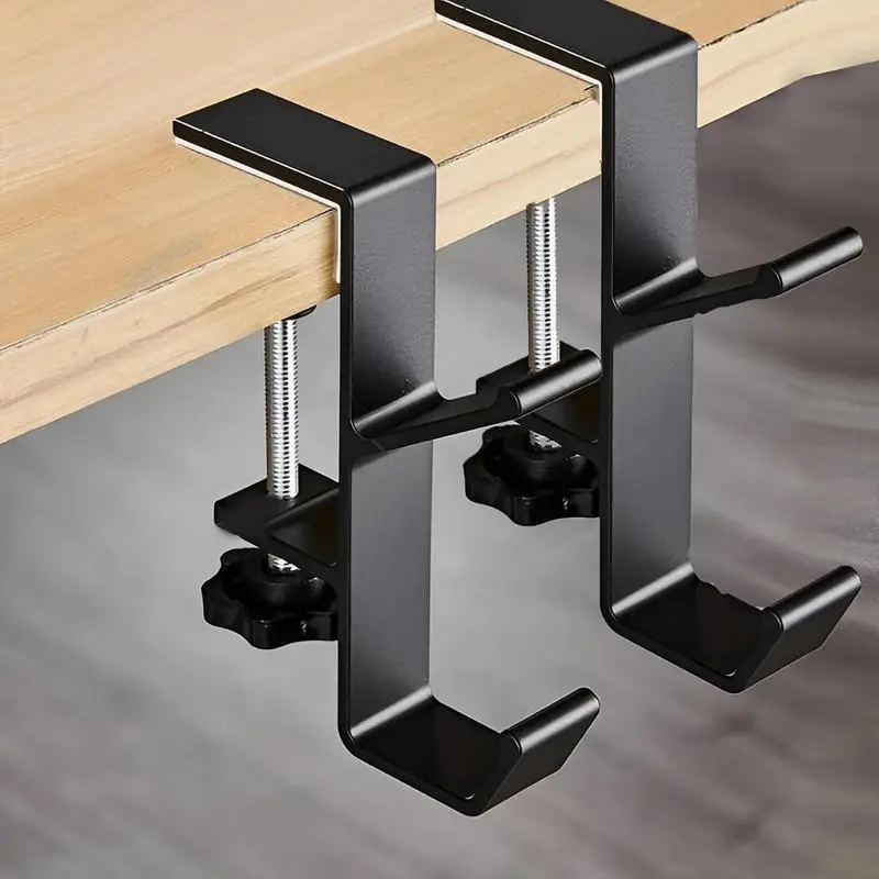 Многофункциональный регулируемый Настольный крючок, Портативная подставка для наушников, Настольный держатель для гарнитуры, без перфорации, Настольный кронштейн для дома и офиса