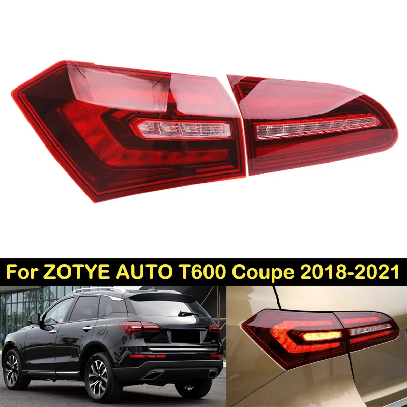 

Задний фонарь DECHO для ZOTYE AUTO T600 Coupe 2018 2019 2020 2021, задний фонарь для заднего бампера, задний фонарь