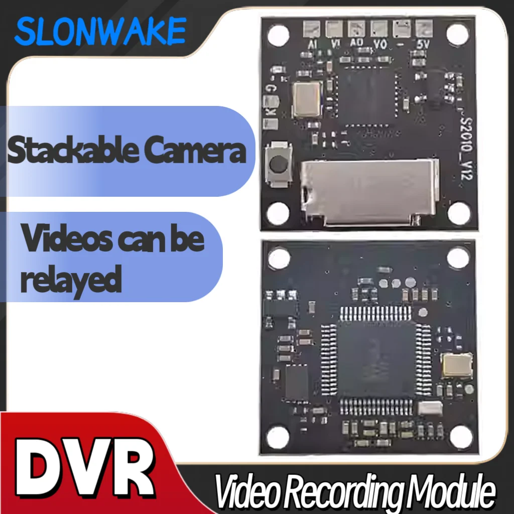 SLONWAKE MINI DVR Recording Module Videos can be relayed Maximum 64G TF capacity for FPV Aerial photography Fixed-wing Drones.