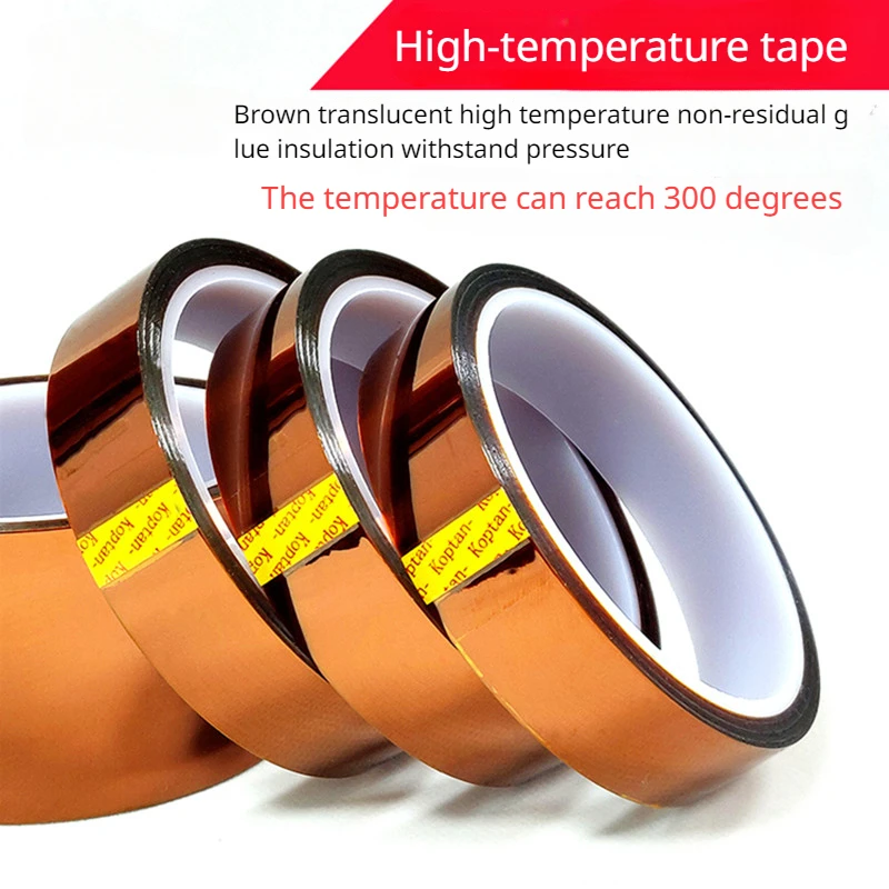 Taśma Kapton 5/10/-50mm /100ft Odporna na ciepło, wysoka temperatura Wysoka izolacja Przemysł elektroniczny Spawanie Taśma poliimidowa