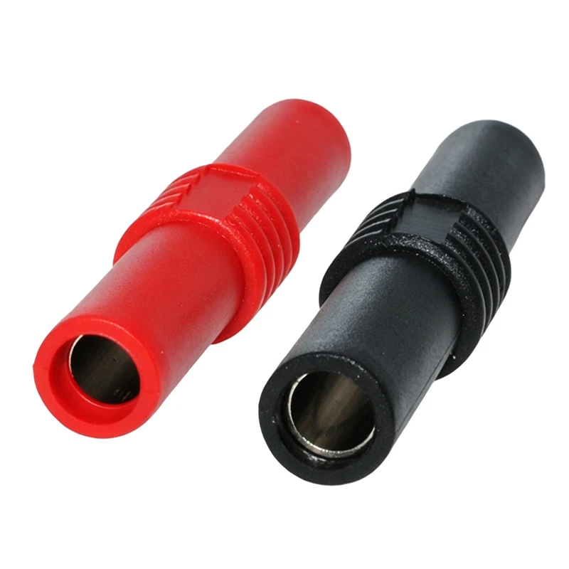 4mm Banana Female to Female Coupler Insulated Banana Socket Adapter Electrical Test Extension Connector