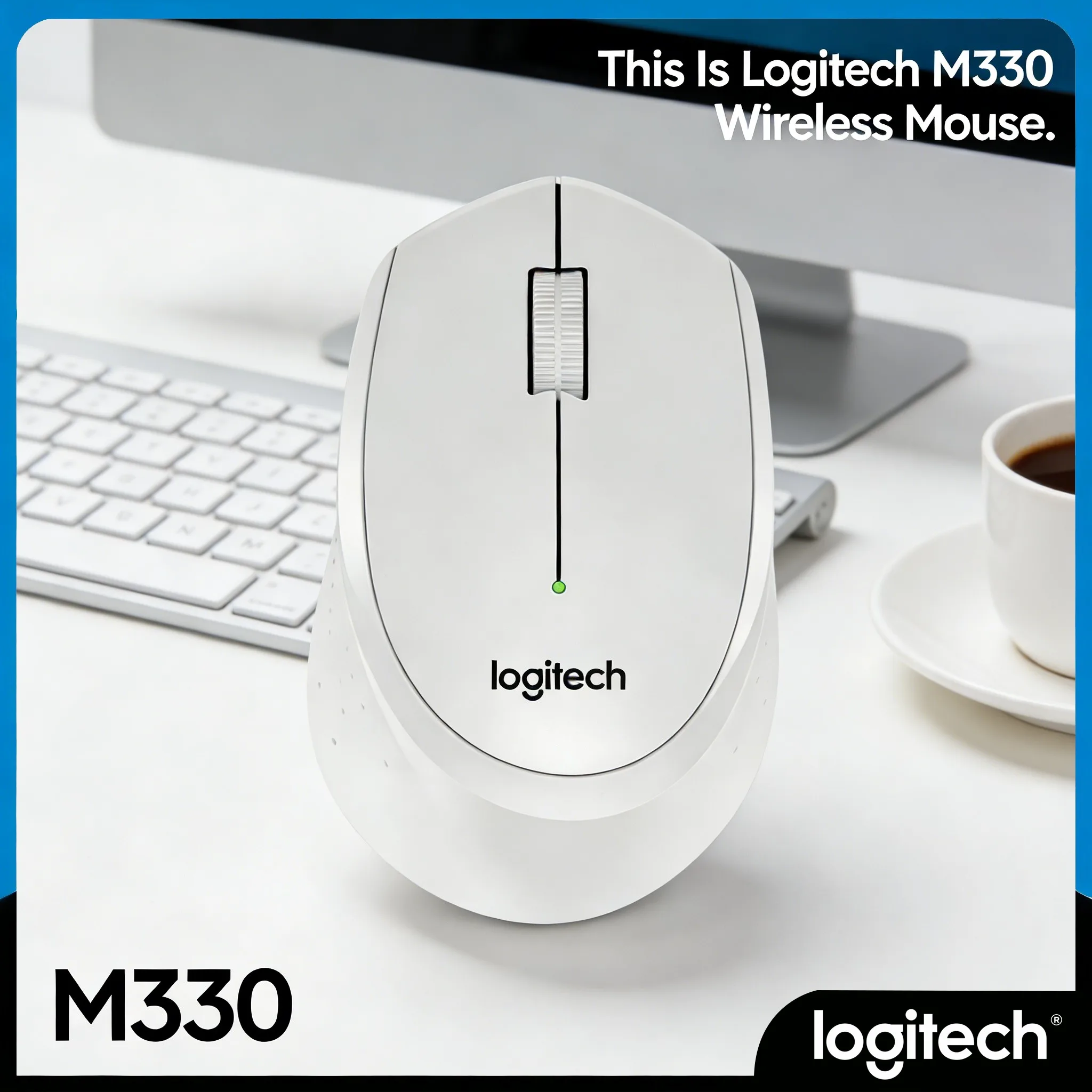 

Оптическая мышь M330 с разрешением 1000DPI, точное позиционирование, удобная рукоятка для правой руки