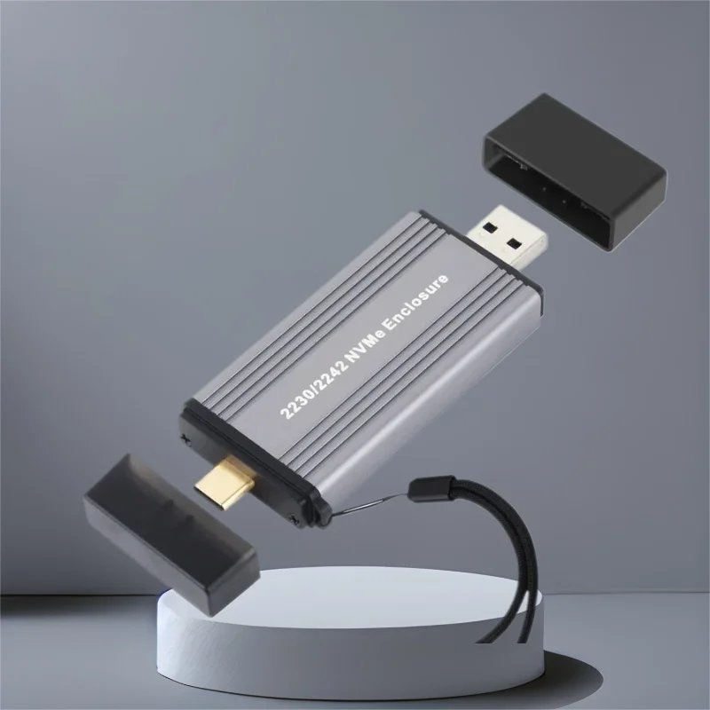 

2230 2242 NVME SSD Enclosure M2 SSD Case USB A USB C to M.2 NVME Adapter USB3.2 Gen2 10G External Box for M key B&M Key NVME SSD