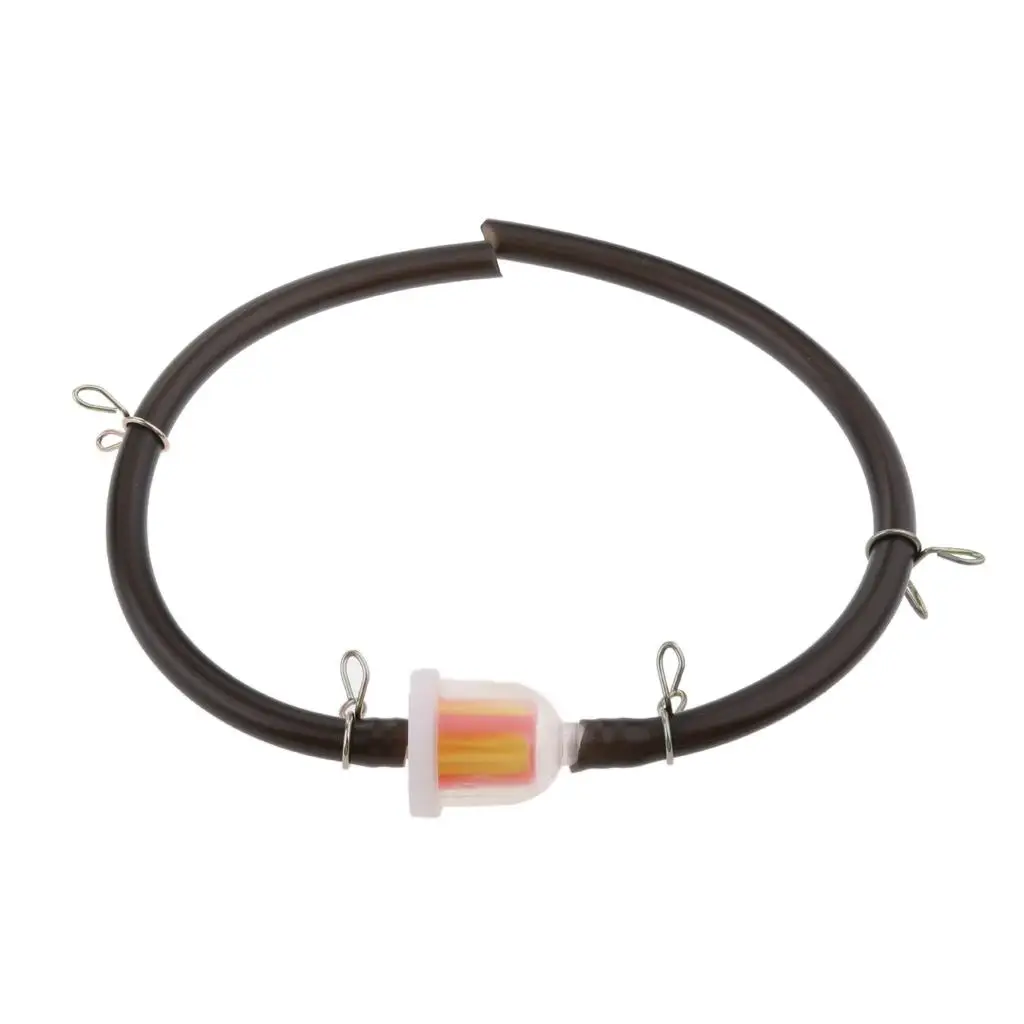 Mini Gas Fuel Filter with Hose Line Small Inline Clear Plastic Motorcycle Quad Bike Universal for Pocket Dirt Pit