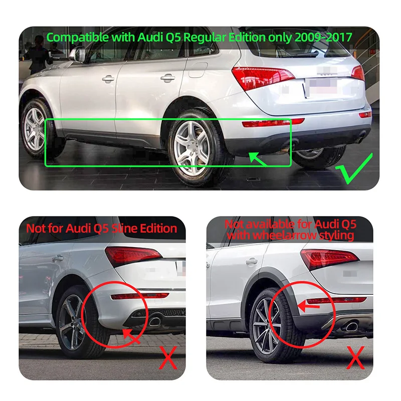 Car Mud Flaps For Audi Q5 Sline Sport Edition 2009-2016 Mudguard Mud Flaps Guard Splash Flap Mudguards Fender Wheels Car Stying
