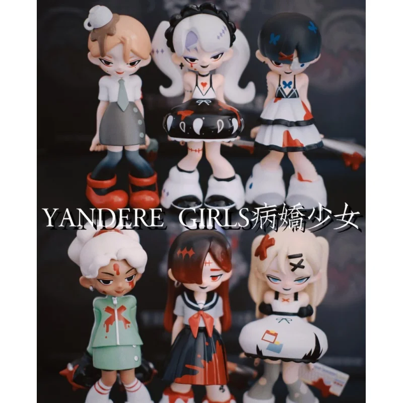 

Yandere Gires Generation 1, кавайная аниме-фигурка-настольные украшения, слепая коробка, серия, подарок-сюрприз, модная коллекционная хижина для девочек