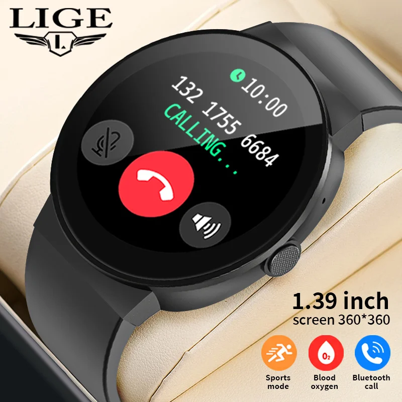 

1.39inch Ultra-light Smart Watch 100+ Sports Modes Men's Sports Watches Flashlight Outdoor Waterproof Durable Smartwatch BT Call