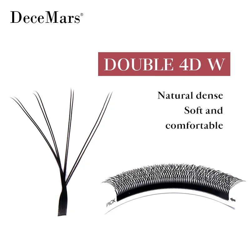 DeceMars 8D - W-vormige wimperverlenging (12 lijnen/lade)