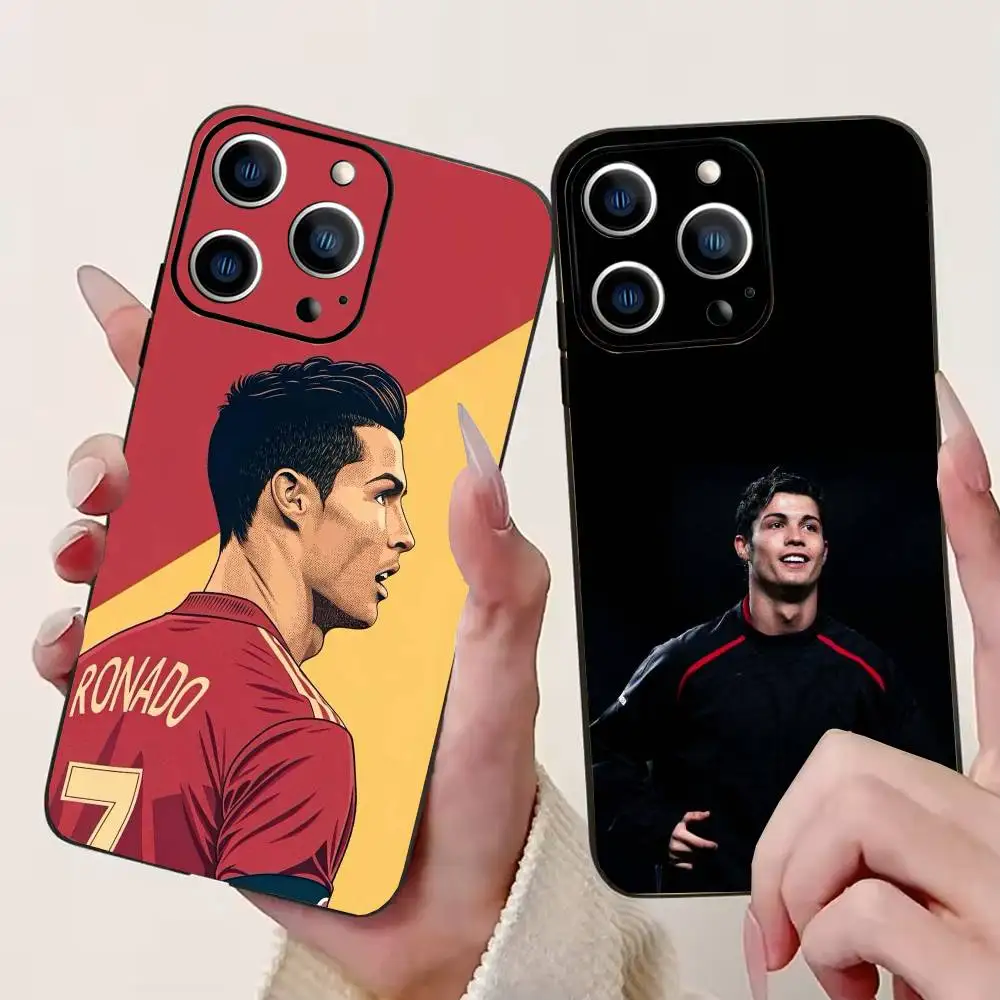 

Football R-RoNalDo-ES CR7 Phone Case Silicone Soft For IPhone 17 16 15 14 13 12 11 X XR Plus Pro Max Plus