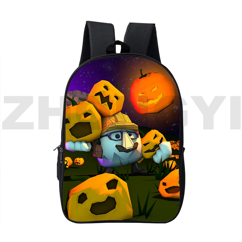 Grande Anime Chicken Gun Mochila Escolar, Mochila de Viagem Urbana, Apto para Estudantes Universitários, Latop Caminhadas e Trekking, 16"