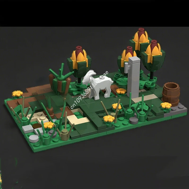 

169 шт. MOC Большая диорама: часть 17 Строительные блоки Goatherder Рождественский подарок Инновационный комплект STEM для сборки для развития