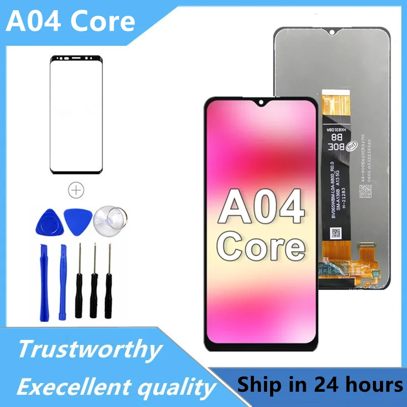 100% New Test Original For Samsung  A04 Core LCD Display Panel Touch Screen Digitizer For Samsung A04Core Display