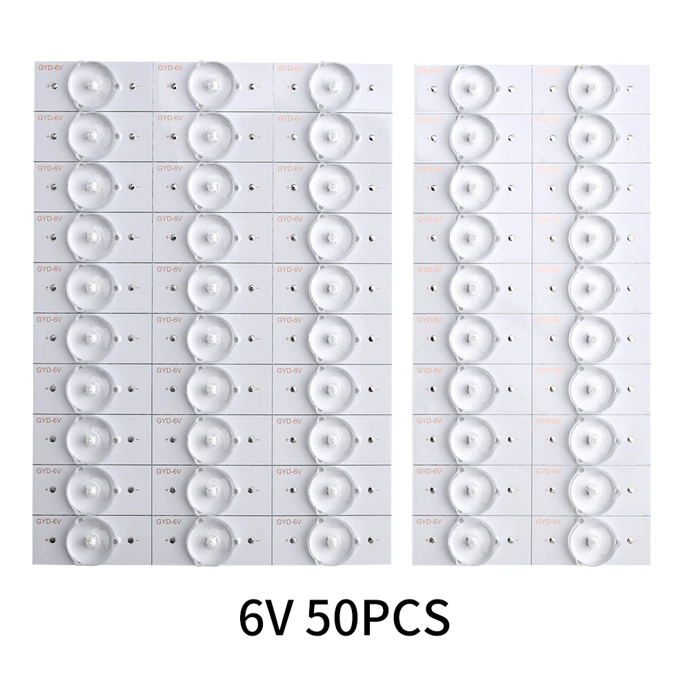 3V 6V SMD Lamp Beads With Optical Lens Fliter for 32-65 inch LED TV Repair LED Backlight Strip Accessories