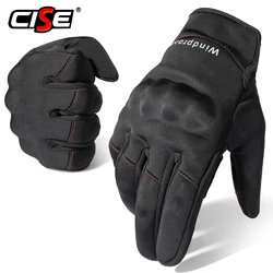 Guantes de motocicleta con pantalla táctil para Moto, Motocross, térmicos, antideslizantes, para montar en Moto, motociclista, equipo protector a prueba de viento para hombres y mujeres