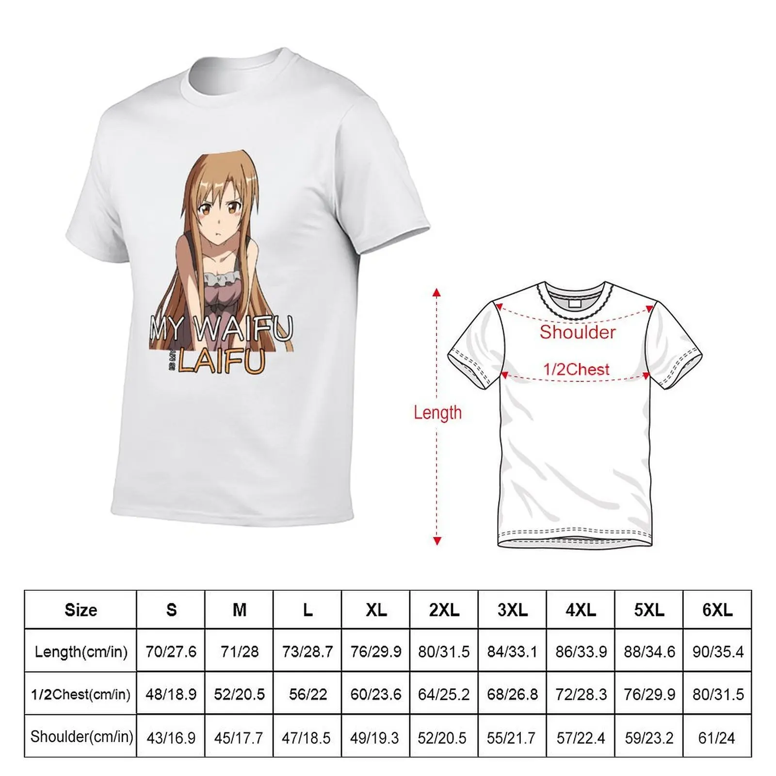 Asuna Waifu Inspired Anime Shirt T-Shirt t shirt man designer man tshirt T-Shirt