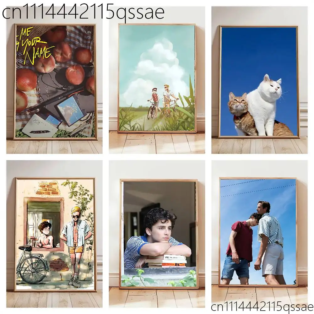 C-Call me by your name Poster Self-adhesive Art Waterproof Paper Sticker Coffee House Bar Room Wall Decor