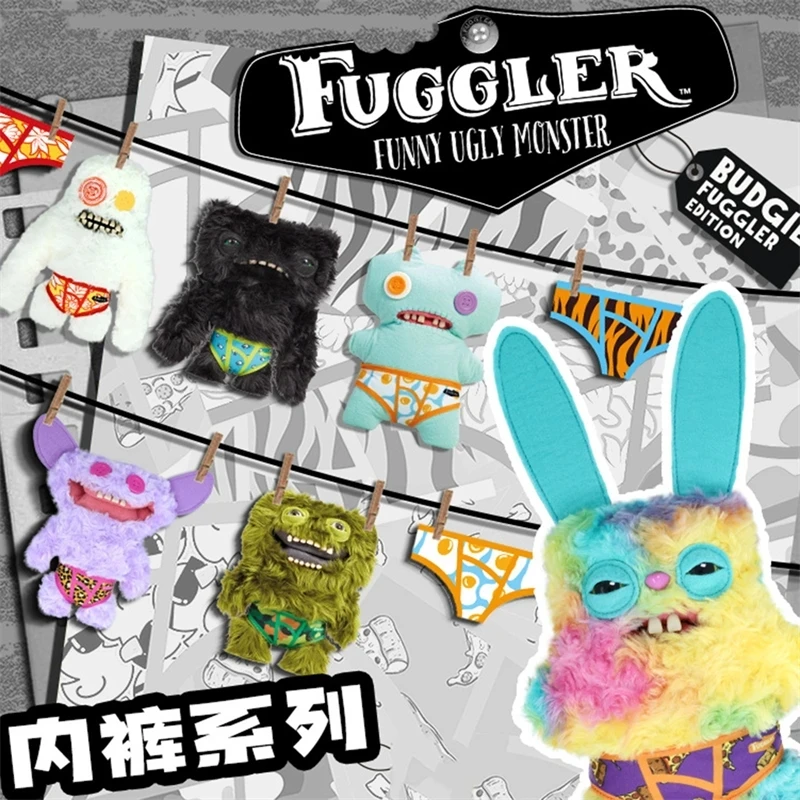 رائع!! Fuggler ألعاب من القطيفة مضحك واسعة العين غريب الأطوار الأسنان القبيحة الوحش السيد أزرار منتجع الشاطئ سلسلة محشوة Peluche دمية الهدايا ~