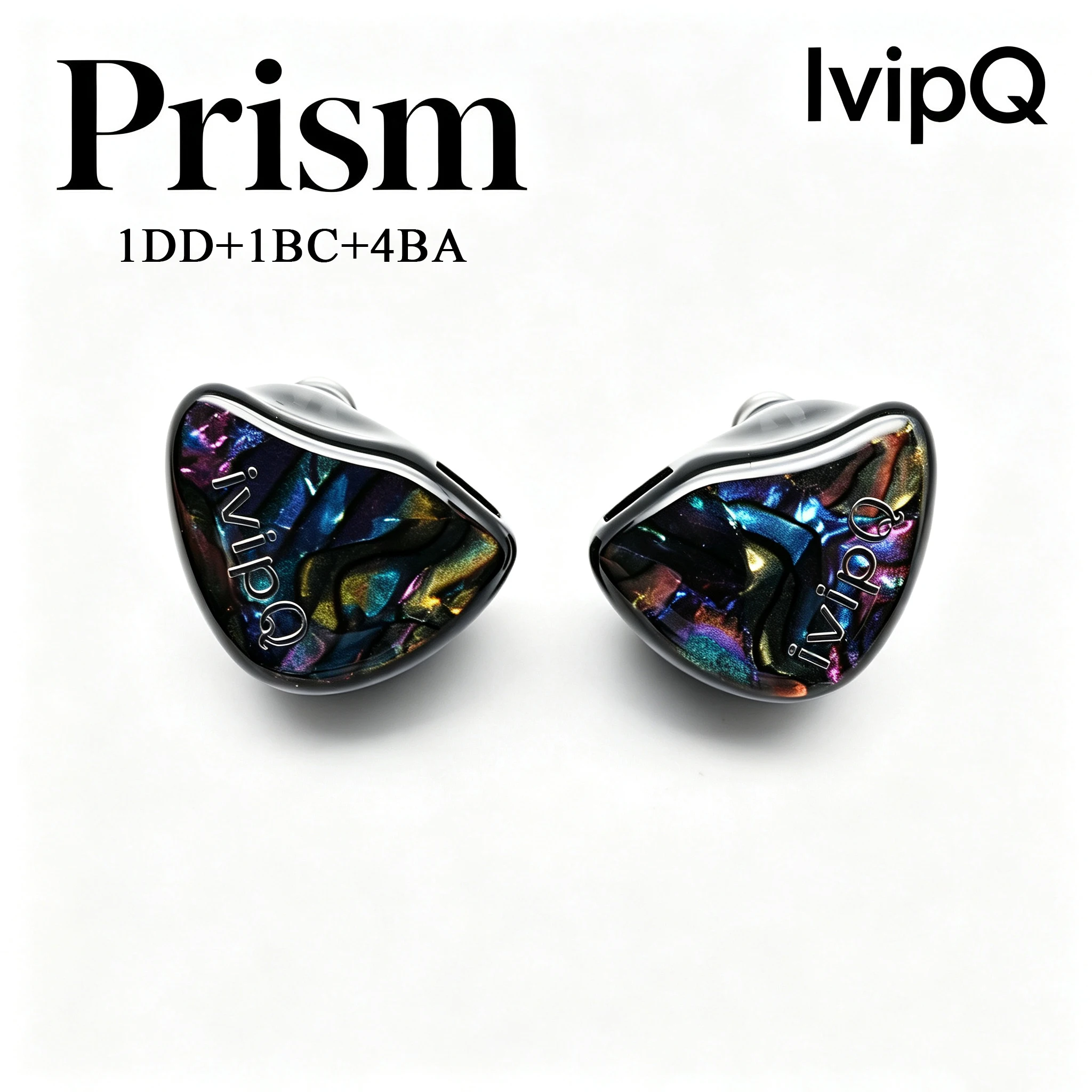 IvipQ Prism 1DD+1BC+4BA HiF IEM 8mm Bone Conduction + 8mm Composite Diaphragm Dynamic Driver  for 0.78/2pin Upgrade Cable - view 5