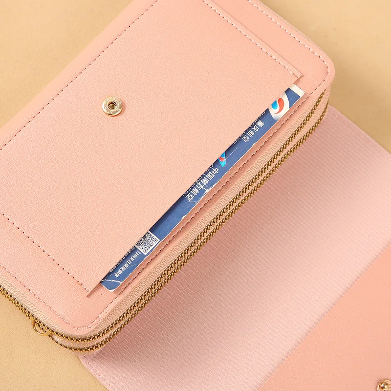 Damen-Geldbörse Koreanische Handtasche Multi-Kartenfach Große Kapazität Casual Schultertasche Handytasche Modischer Neuer Stil – Detail 7