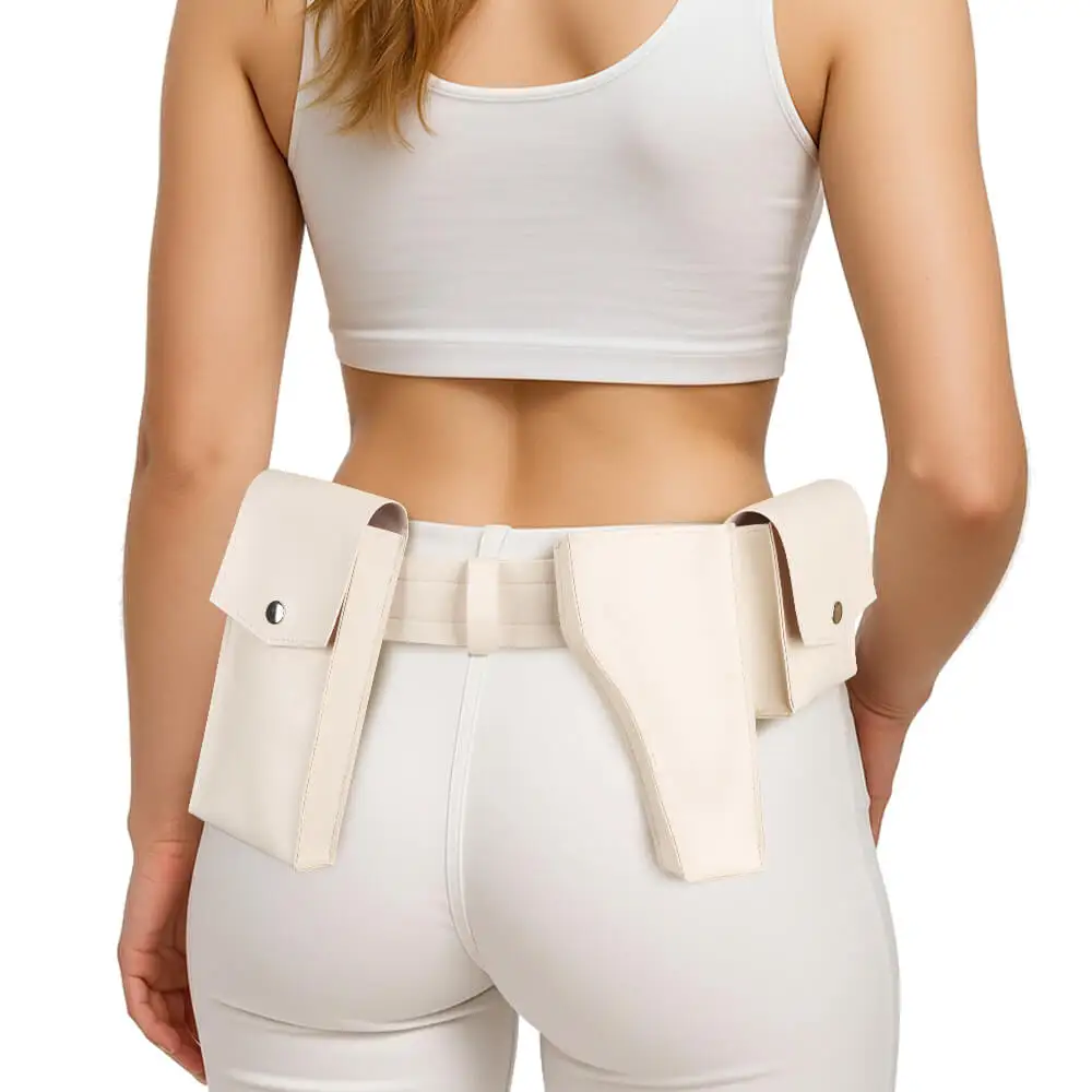 SW Queen Padme Amidala Verstellbarer Gürtel Auf Lager Holster Set Tasche Film Halloween Cosplay Kostüm Requisiten Zubehör PU Leder
