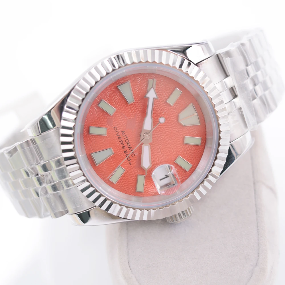 นาฬิกาข้อมือผู้ชาย Corgeut 36/39 มม. ระบบอัตโนมัติ Relogio MasculinoNH35 เครื่องกลไก แซฟไฟร์