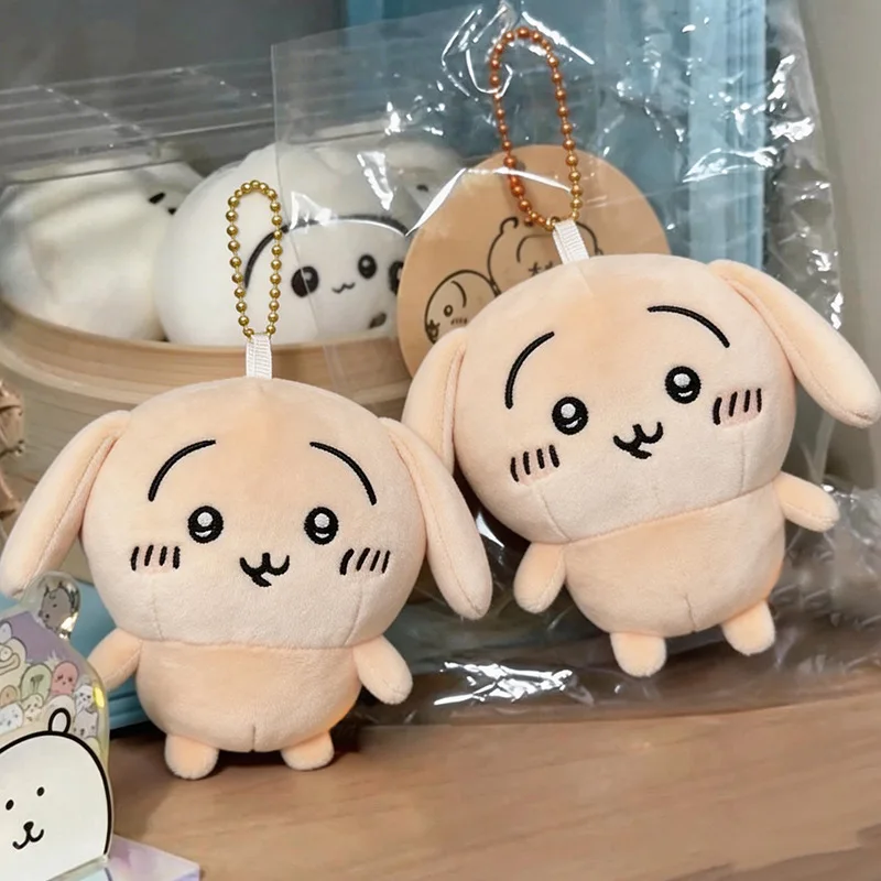 jiyiUsagi Plüsch-Schlüsselanhänger, niedlicher Hasen-Taschenanhänger mit schlappigen Ohren, weiches, flauschiges Sammler-Accessoire für Fans und Teenager – Detail 7