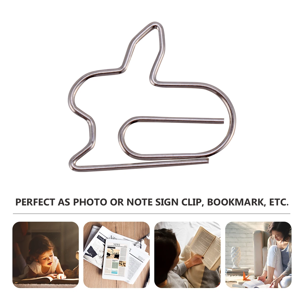 20pcs Metal Paper Creative Office Note Bookmark Clips For Documents Photos Organizing Paper Clips For Office Supplies