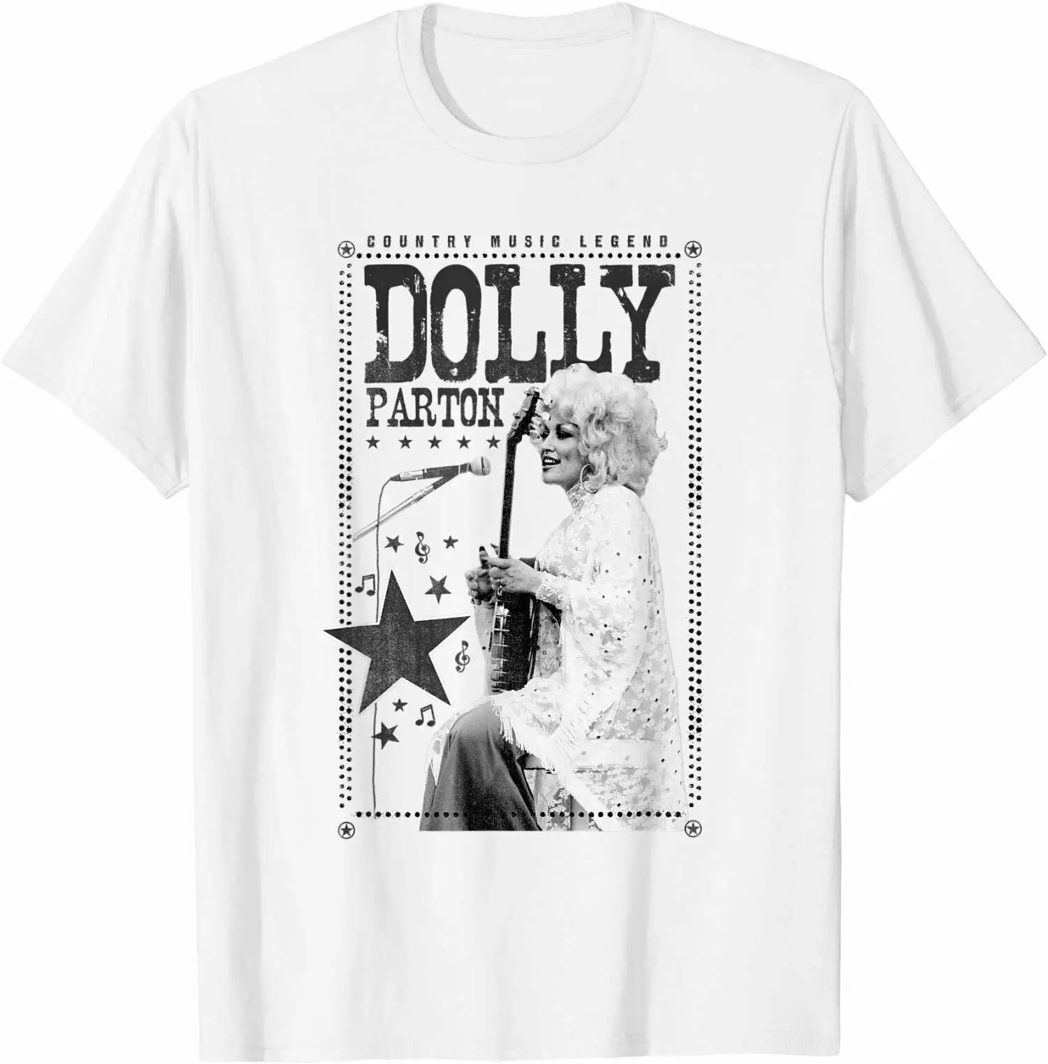 Dolly Parton Shirt Country Mus Cotton White S-234XL Unisex Shirt