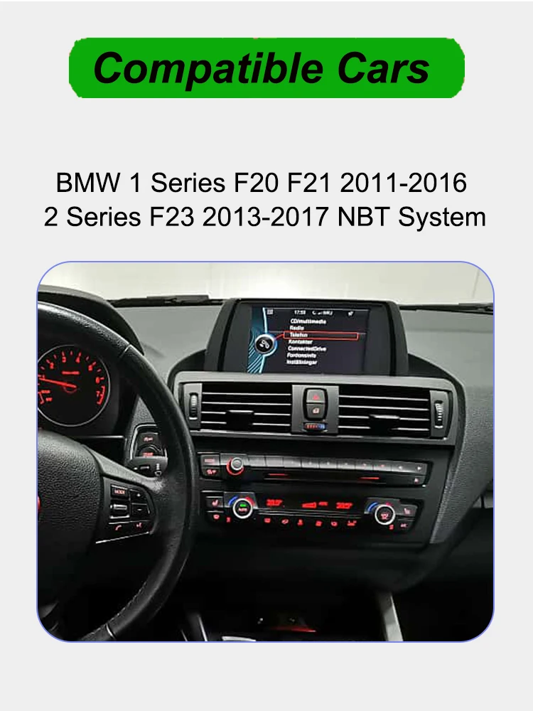 Bonroad 10.25 Car Multimedia Player for BMW 1/2 Series F20 F21120i 118i 220i 2011-2017 NBT Car Radio GPS Navigation WIFI 4G DSP