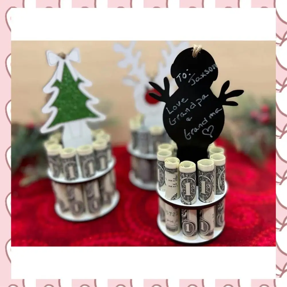 HHTL Christmas Money Jar Christmas Ornaments,Holiday Decoration Money Jar,Merry Christmas Fun Desktop Home Decoration