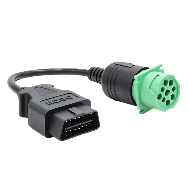 NEW OBD2 Truck Diagnostic Cable J1939 OBD 9 Pin To 16Pin Male Connector for Cummins Deutsch 9pin Truck Cable Support Truck Line