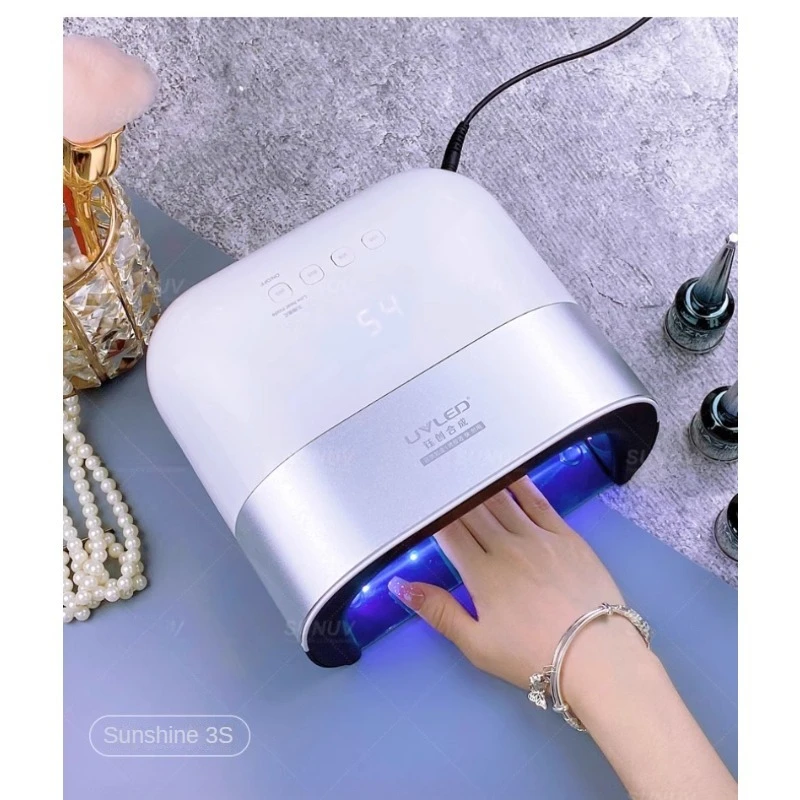 充電式UV LEDネイルランプ,48W,ネイルライト,プロのマニキュア