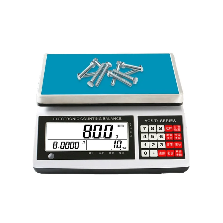 Hx Electronic Bench Scale High-Precision Industrial Counting Weighing 3/5/6/10/30kg ODM Customization Digital Display 0.1kg