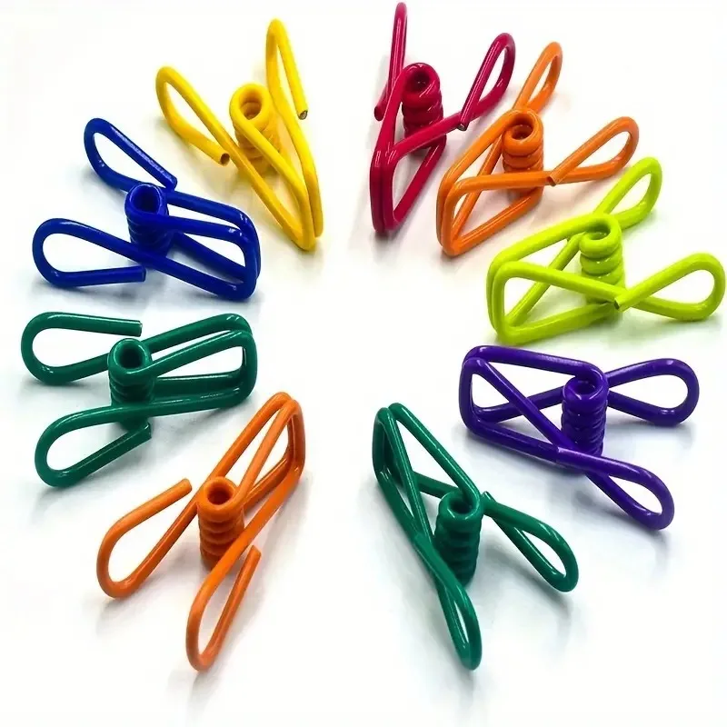 10pcs Windproof Clothespin Color Small Clip Household Convenient Plastic Bag Underwear Socks Fixed Clip Sealing Clip