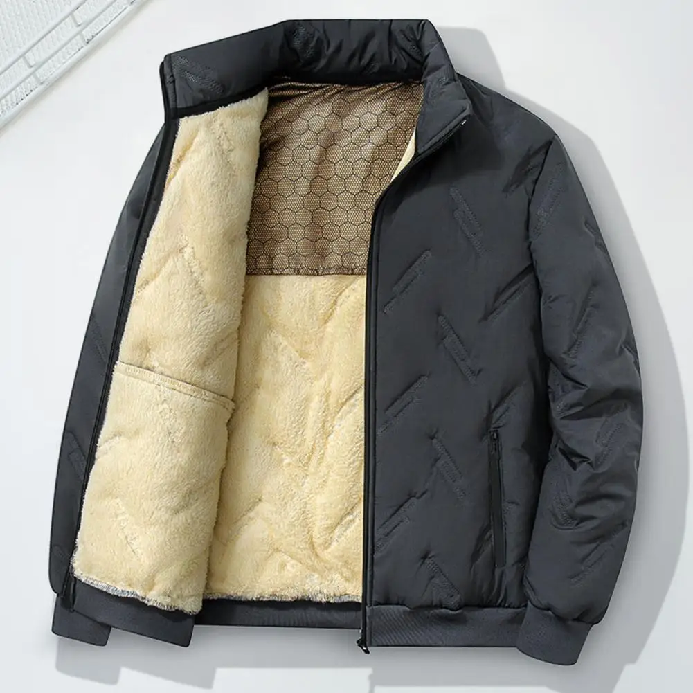 Winter Cotton Coat For Men Thickened Cropped Cotton Coat Windproof Business Casual Warm Cotton-padded Jacket