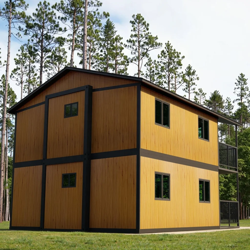 سطح مزدوج 20ft شحن حاوية جاهزة منزل قابل للتوسيع للبيع ضوء الصلب للطي الجاهزة فيلا منزلية 4 غرفة نوم #3