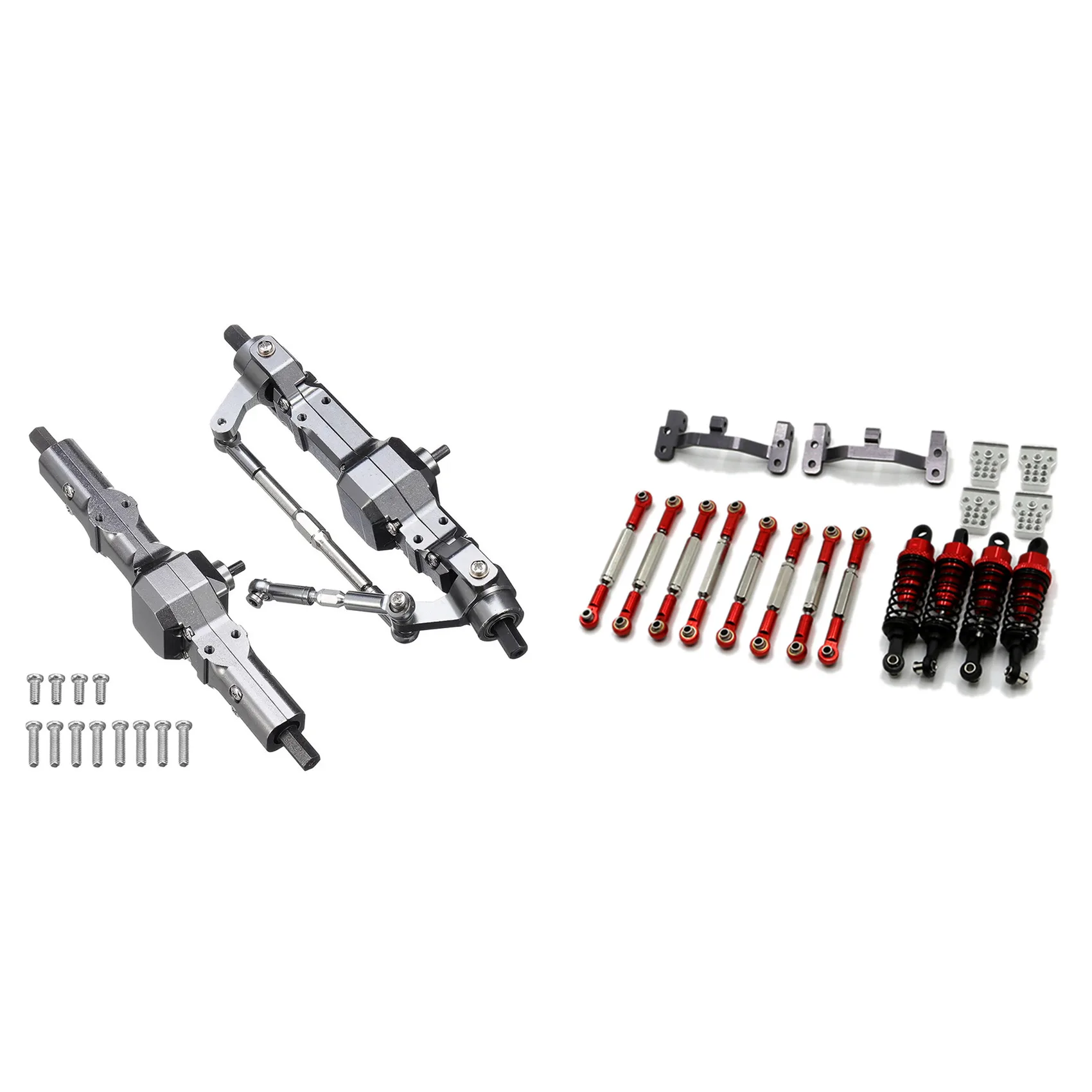 

FBIL-Pull Rod Потяжная тяга Базовый амортизатор для WPL B14 B24 C14 C24 C34 1/16 и металлическая передняя и задняя мостовая ось Коробка передач